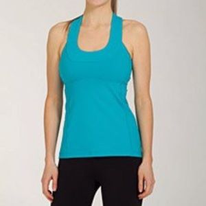 Aqua Lululemon Scoop Neck Tank